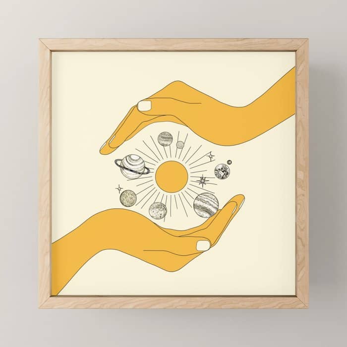 The Universe In Your Hands Mini Art Print