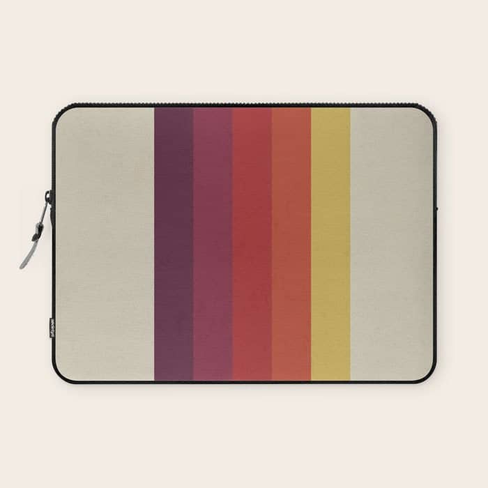 Retro Video Cassette Color Palette Laptop Sleeve