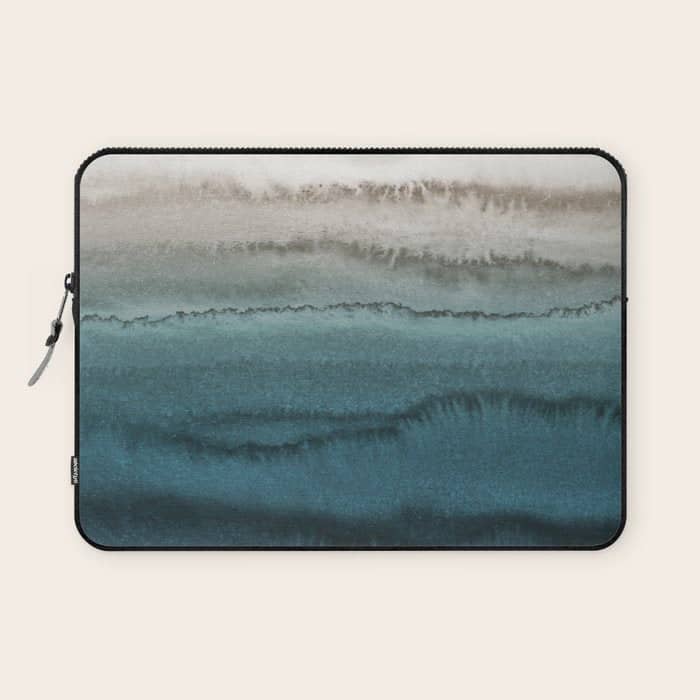 Within The Tides - Crashing Waves Teal Laptop Sleeve