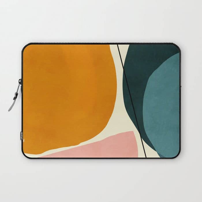 Shapes Geometric Minimal Painting Abstract Laptop Sleeve