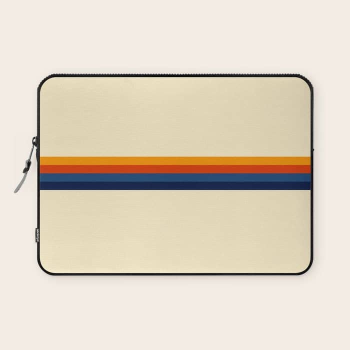 Retro Stripes Summer Of Love Laptop Sleeve