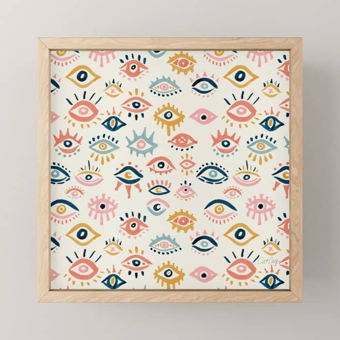 Mystic Eyes Primary Palette Mini Art Print