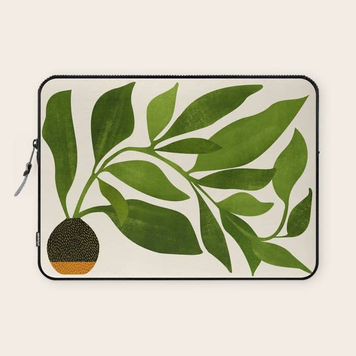 The Wanderer - House Plant Illustration Laptop Sleeve