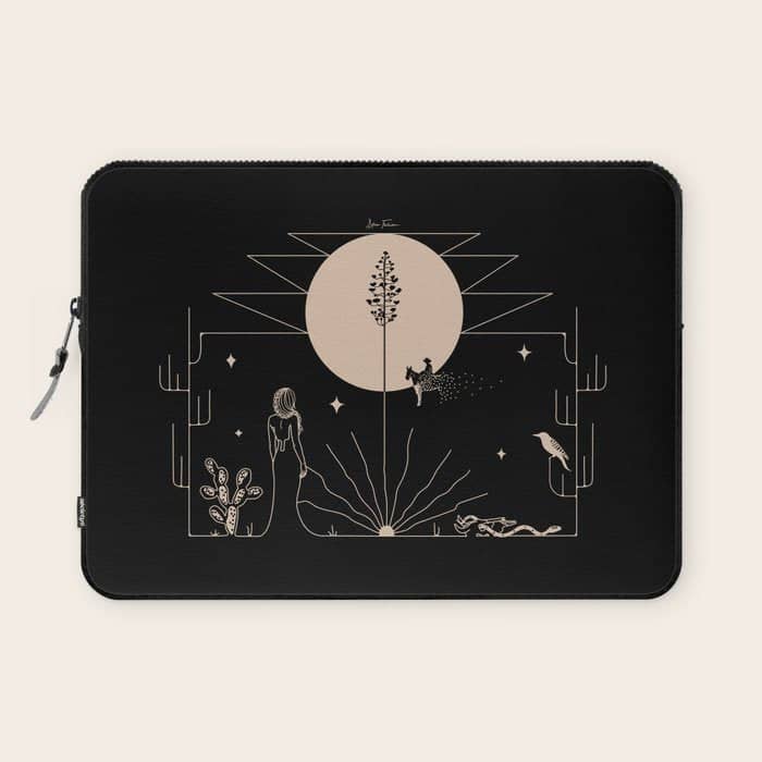 It Was All A Dream - Black & Tan Laptop Sleeve
