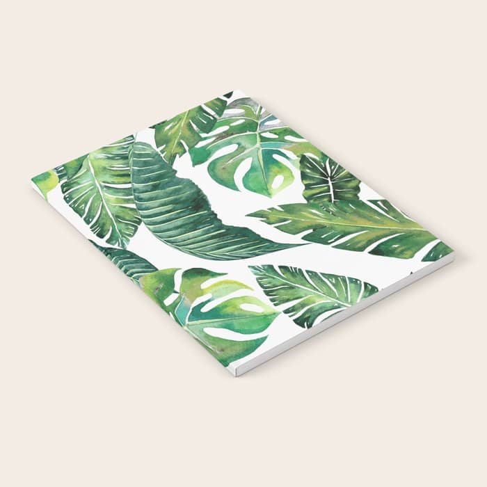 Jungle Leaves, Banana, Monstera #Homestorie Notebook