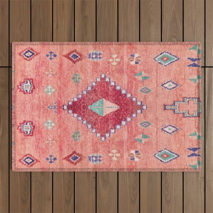 Heritage Moroccan Rug Style Design Outdoor Rug