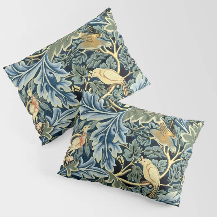 William Morris "Birds And Acanthus" Pillow Sham