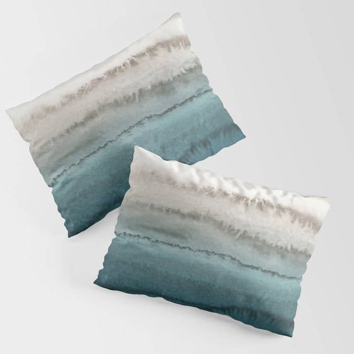 Within The Tides - Crashing Waves Teal Pillow Sham