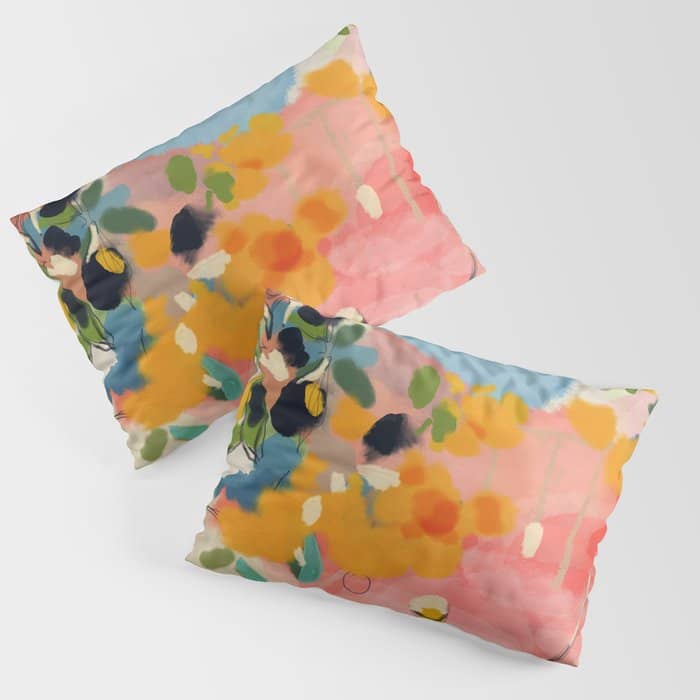 Garden With Sea View And Olive Tree Pillow Sham