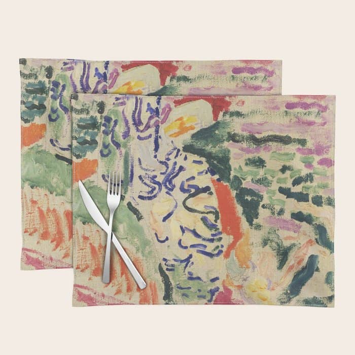 La Japonaise Woman Beside The Water By Henri Matisse Placemat