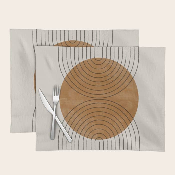 Perfect Touch  Mid Century Modern Placemat