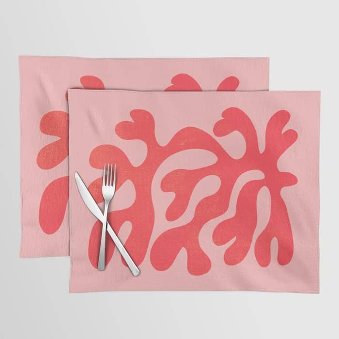 Red Salsa: Matisse Paper Cutouts 07 Placemat