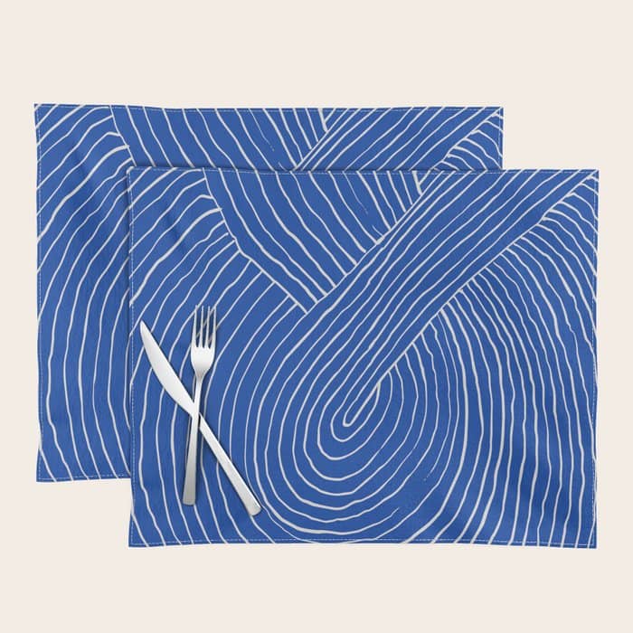 Strokes 01: Chathams Blue Edition  Placemat