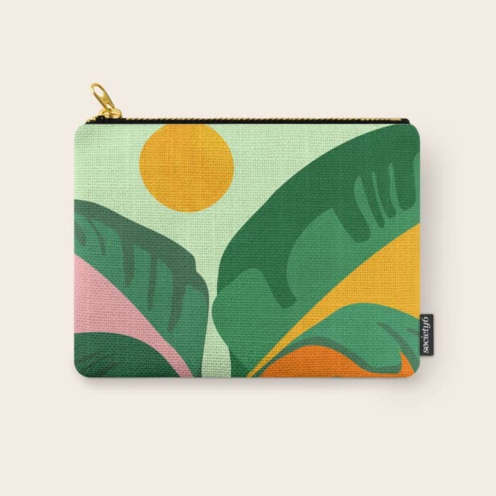 Things Are Looking Up 2 Wide View / Tropical Greenery Carry All Pouch