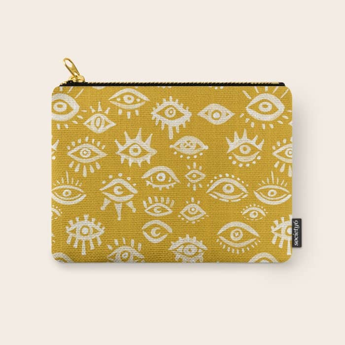 Mystic Eyes Marigold Palette Carry All Pouch