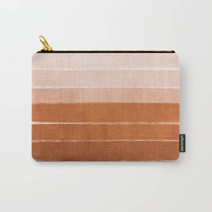 Sunset - Rust, Terracotta, Clay, Desert, Sunshine, Boho, Ombre, Paint, Sunset Colors,  Carry All Pouch