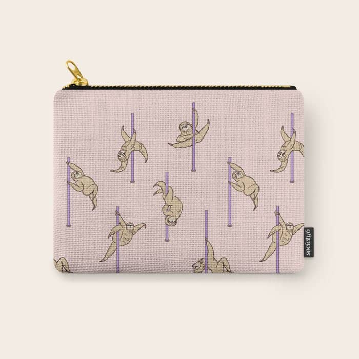 Sloths Pole Dancing Club Carry All Pouch