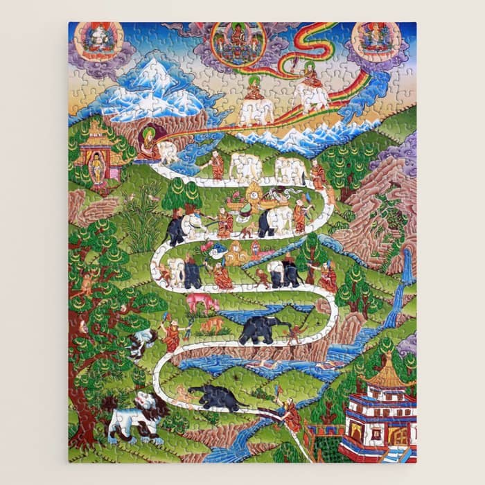 The Nine Mental Abidings Buddhist Path Of Samatha Jigsaw Puzzle