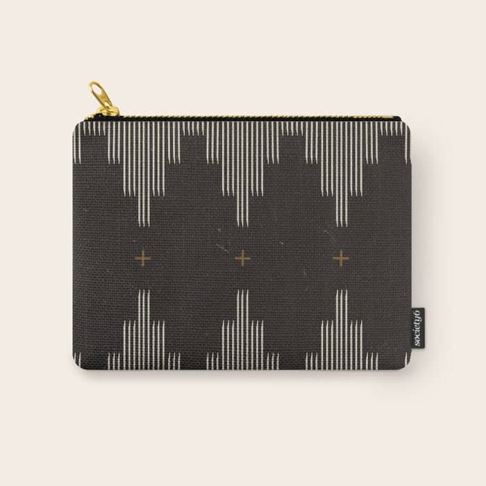 Southwestern Minimalist Black & White Carry All Pouch