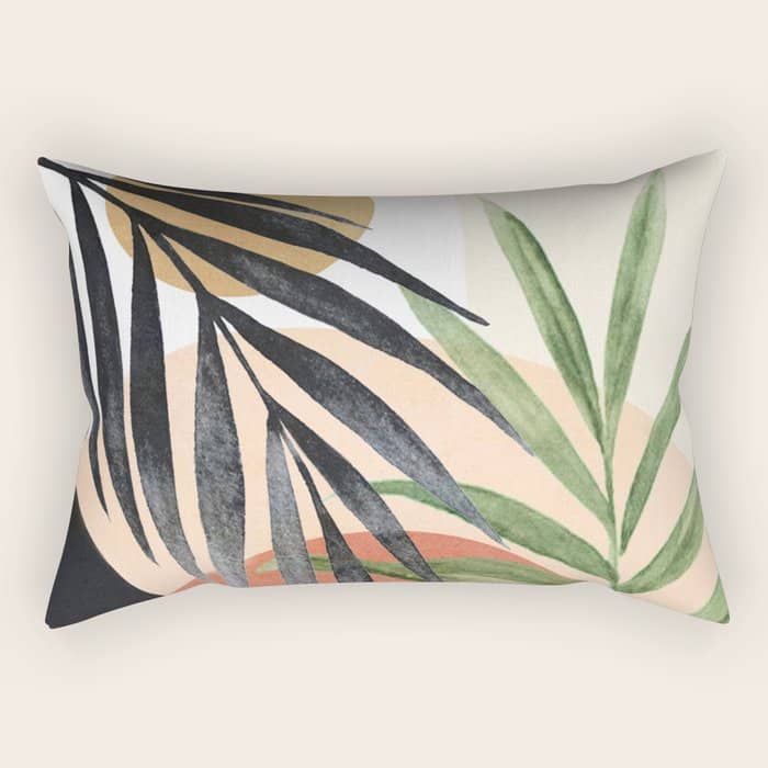 Abstract Tropical Art Vi Rectangular Pillow