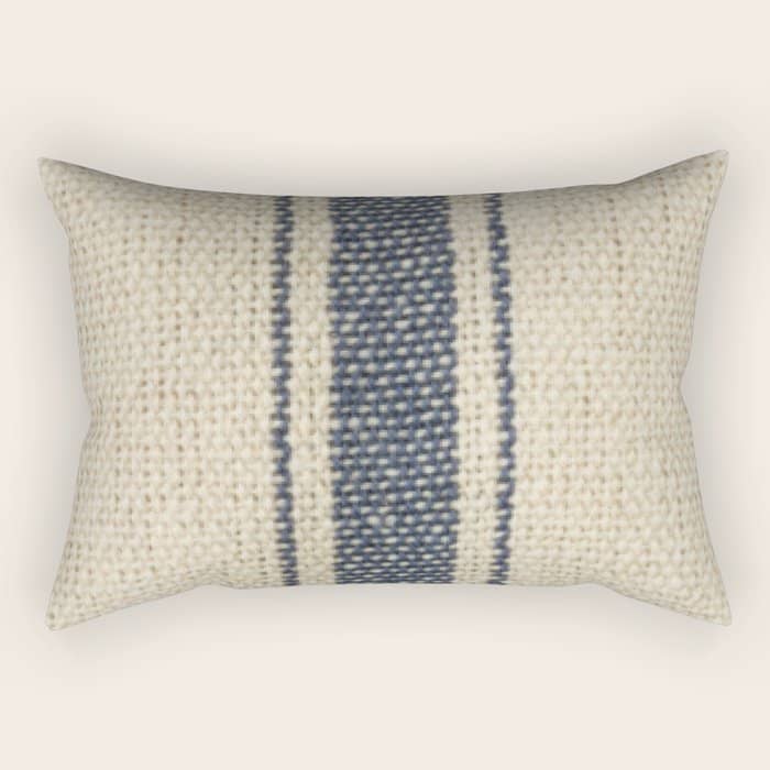 Vintage French Grain Sack Rectangular Pillow