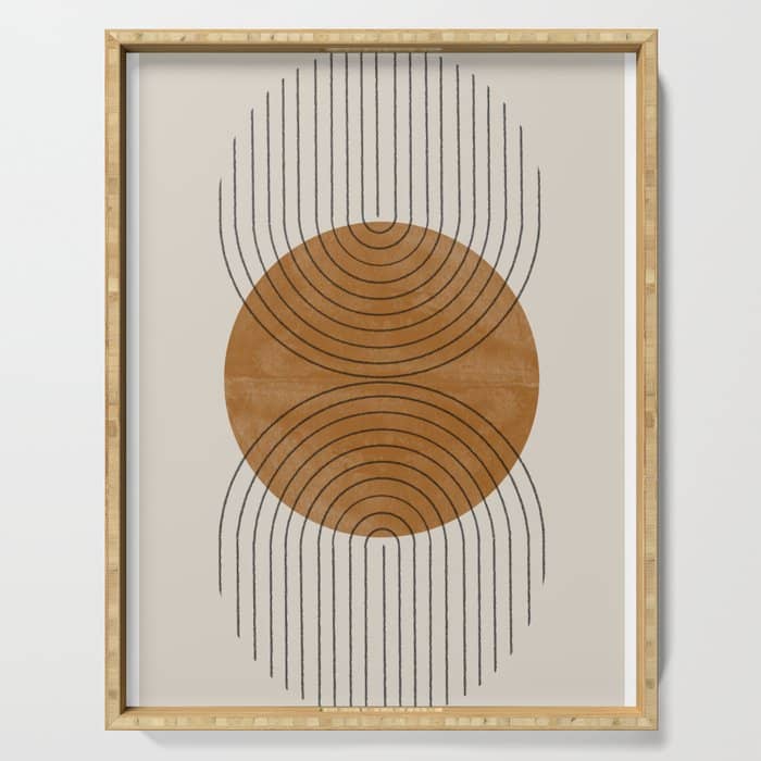 Perfect Touch  Mid Century Modern Serving Tray
