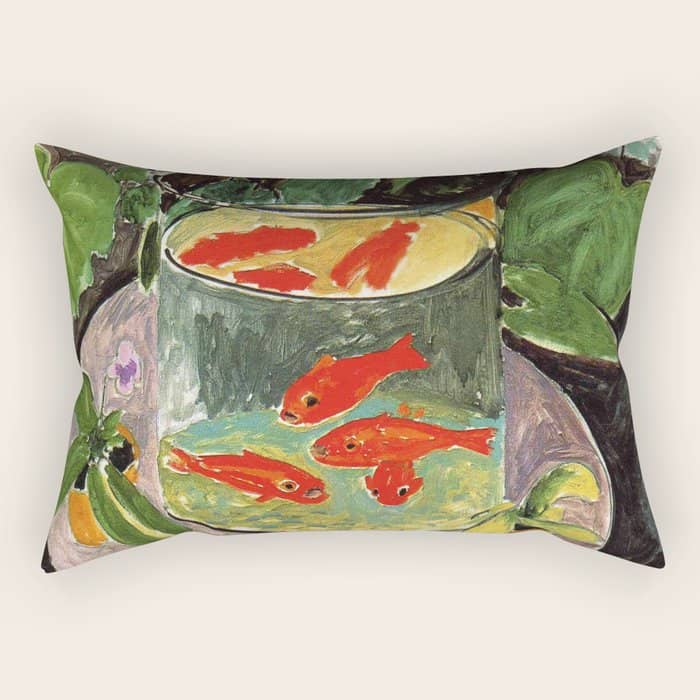 Henri Matisse Goldfish 1911, Goldfishes Artwork, Men, Women, Youth Rectangular Pillow
