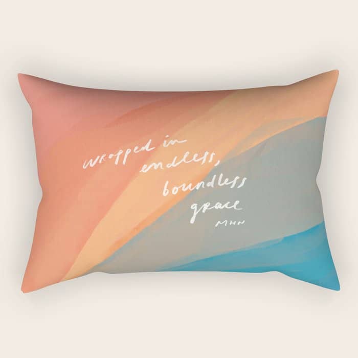 Wrapped In Endless, Boundless Grace Rectangular Pillow