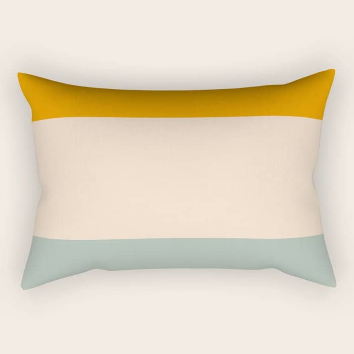 Heracles - Minimal Summer Retro Stripes Rectangular Pillow