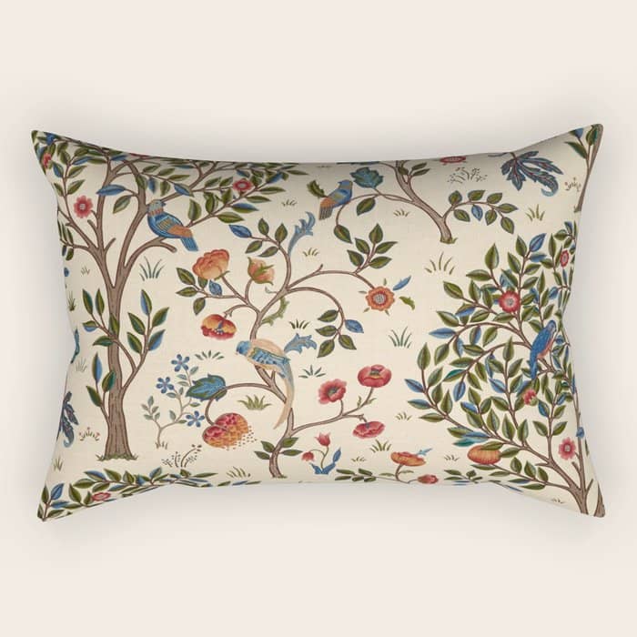 William Morris "Kelmscott Tree" 1. Rectangular Pillow