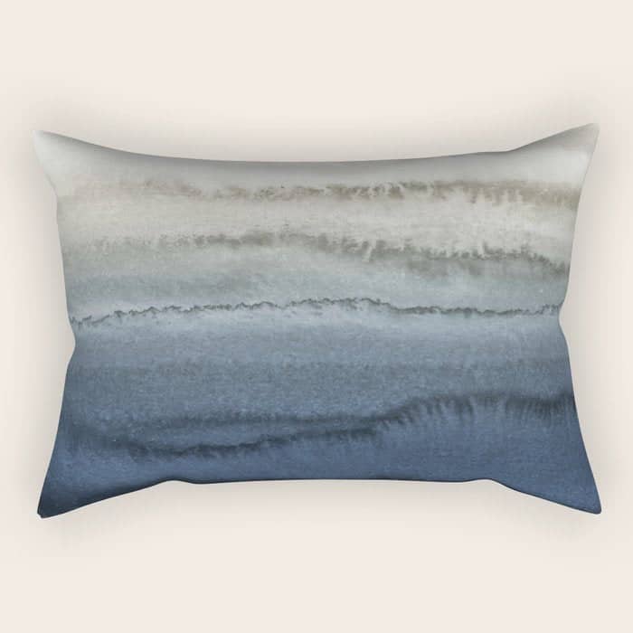 Within The Tides - Crushing Waves Blue Rectangular Pillow