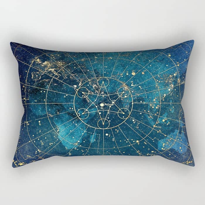 Star Map :: City Lights Rectangular Pillow
