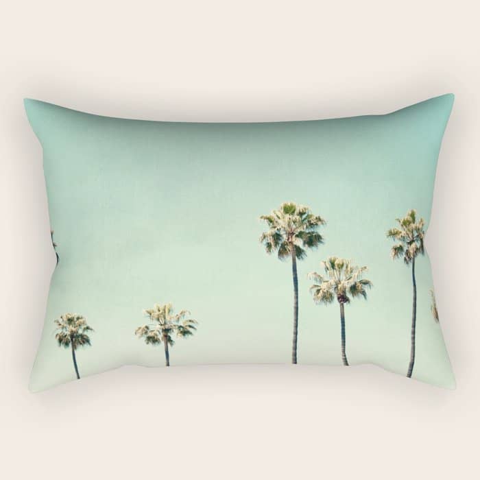 Palm Tree Photography Rectangular Pillow