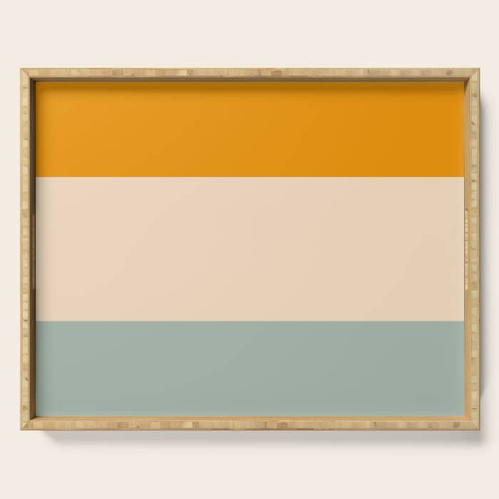 Heracles - Minimal Summer Retro Stripes Serving Tray