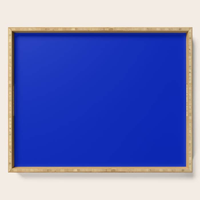 Solid Deep Cobalt Blue Color Serving Tray