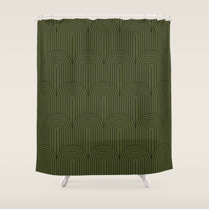 Art Deco Arch Pattern Viii Shower Curtain