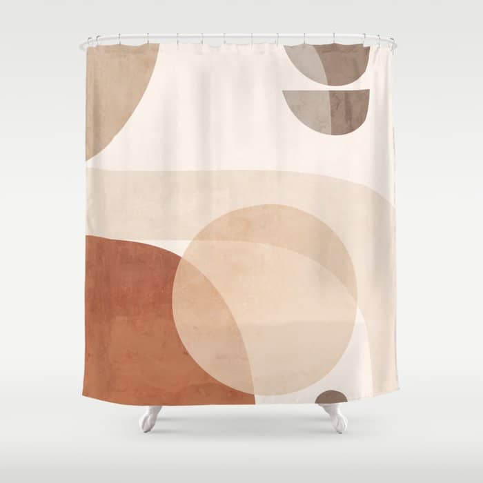 Abstract Minimal Shapes 16 Shower Curtain