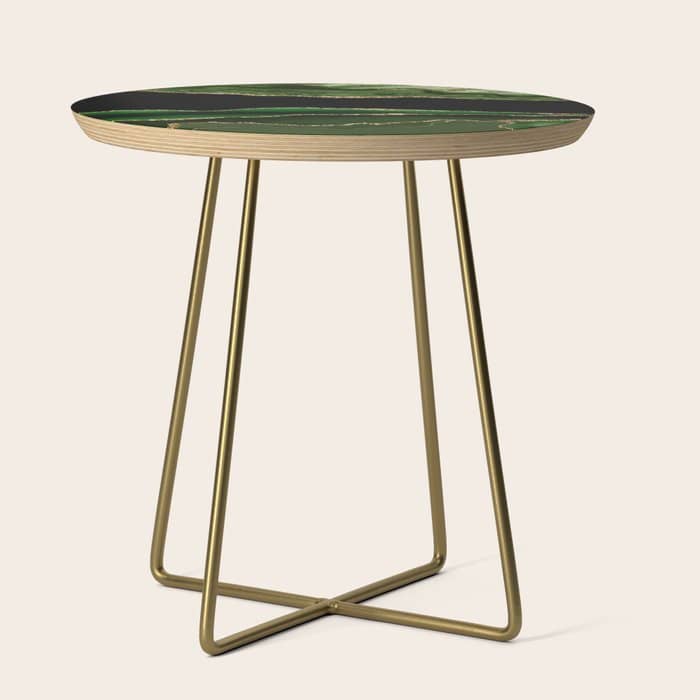 Emerald Marble Glamour Landscapes Side Table