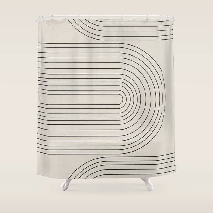 Arch Art, Modern Pattern, Mid Century  Shower Curtain