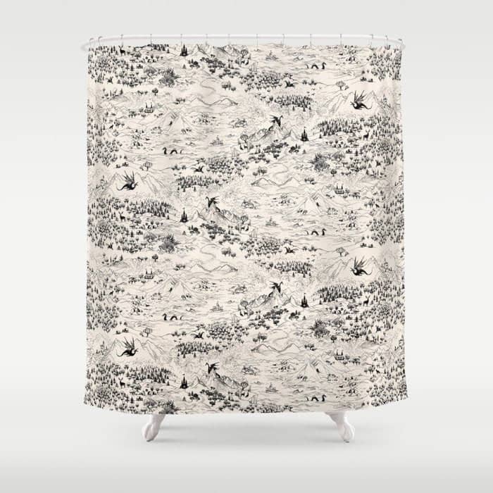Dragons Of The Magic Land Shower Curtain