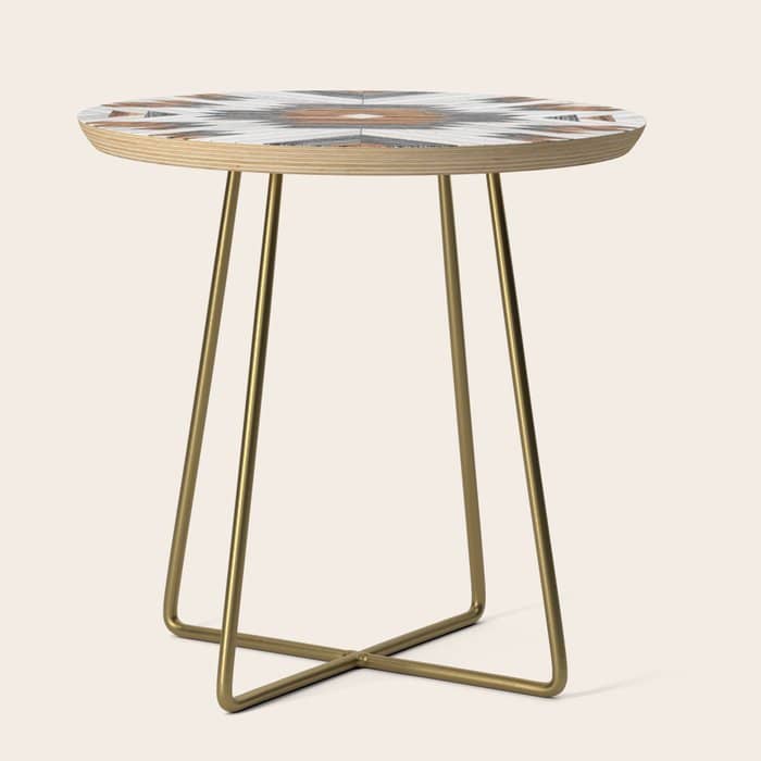 Urban Tribal Pattern No.8 - Aztec - Wood Side Table