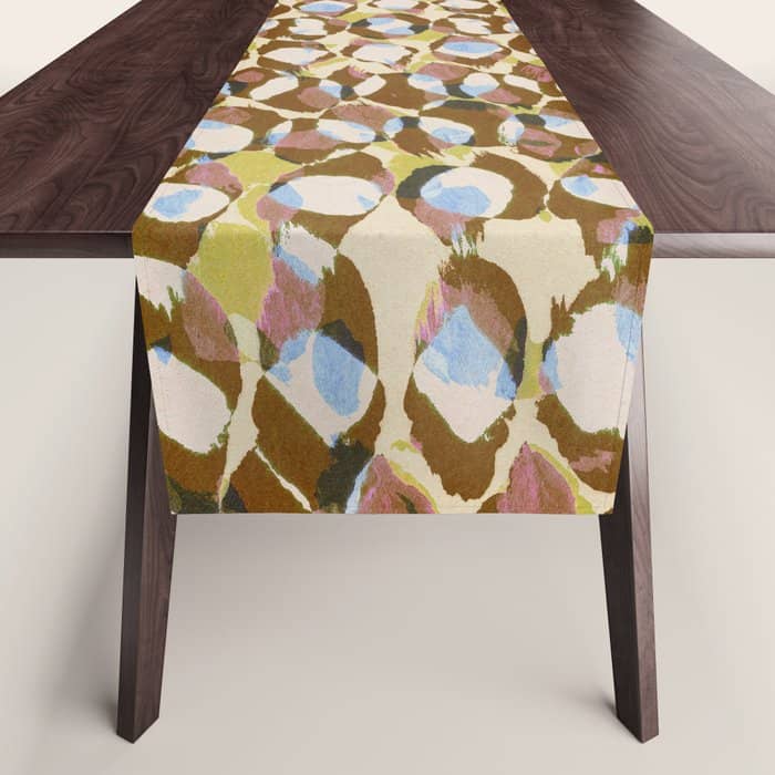 Pure Strokes #3 / Brown & Blue Table Runner
