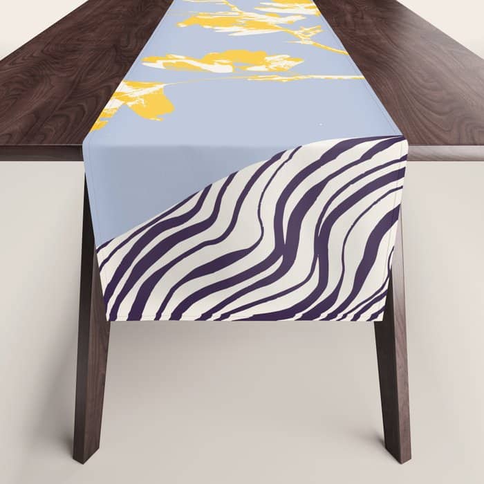 Plant Based Happyness Hawthorn Still Life Table Runner