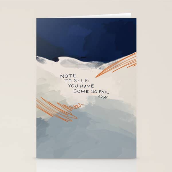 You Have Come So Far, Quote Stationery Card