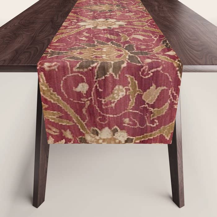 William Morris Vintage Montreal Russet Table Runner