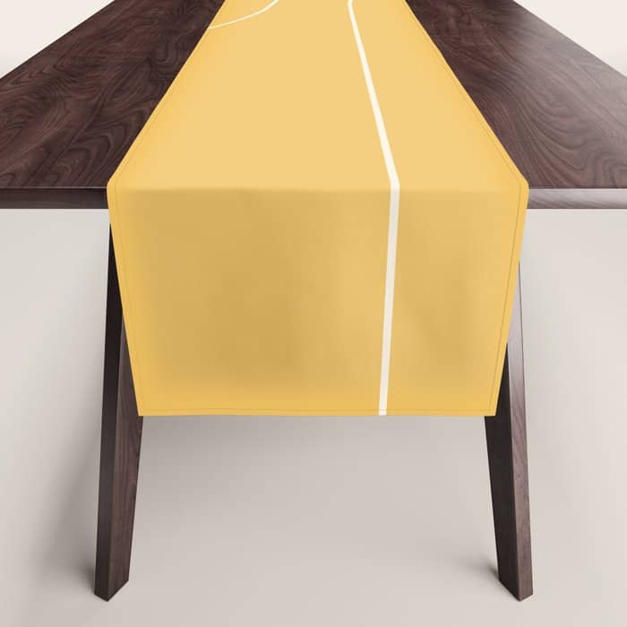 Modern Minimal Line Abstract Vi Table Runner