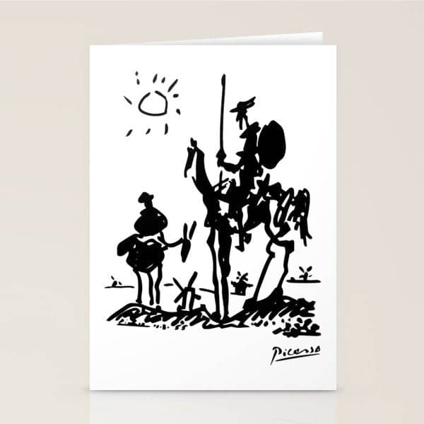 Picasso - Don Quixote 1955 Artwork Stationery Card