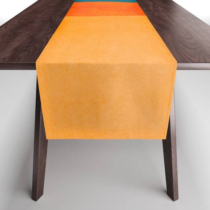 Mid Century Eclipse / Abstract Geometric Table Runner