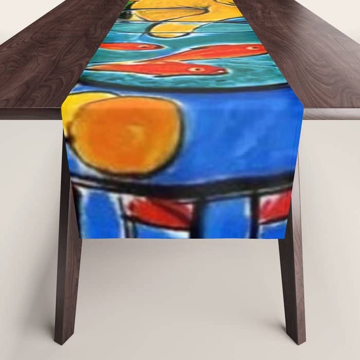 Henri Matisse - Cat With Red Fish Still Life Painting Table Runner