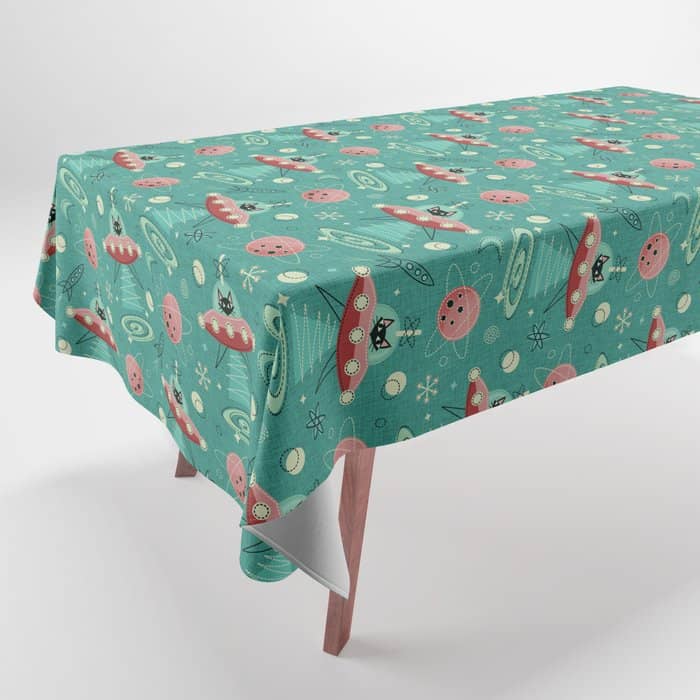 Atomic Cats In Space - ©Studioxtine Tablecloth